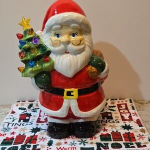 Mr. Christmas Jolly Santa Claus with Illuminated Christmas Tree